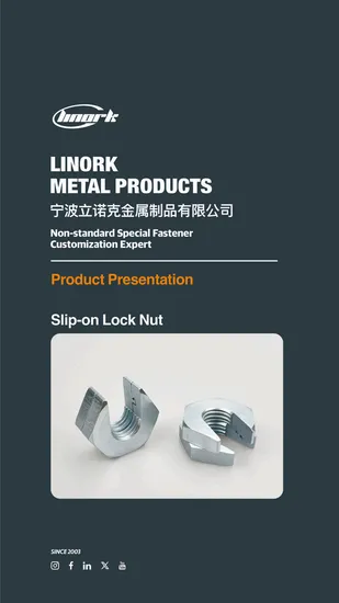 Hot-Sale Custom Size Easy Installation for Thread Rods Slip-on Lock Split Nuts